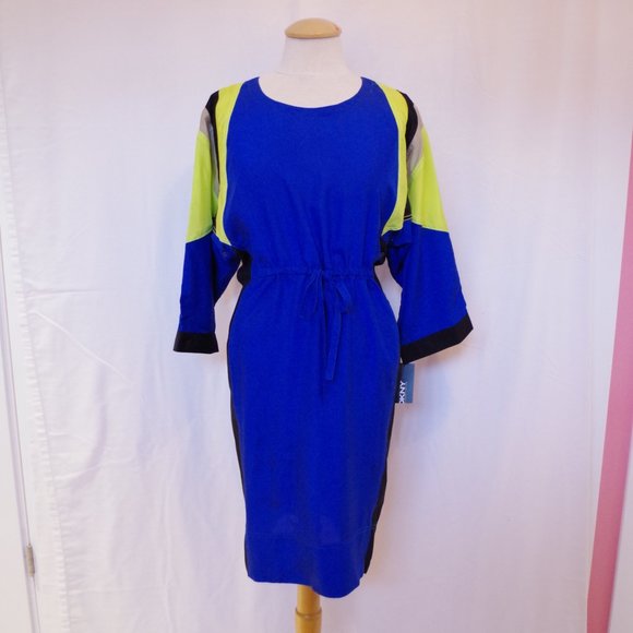 DKNY Donna Karan New York "Electric" Runway Silk Dress NEW- Sz. 2 - Picture 7 of 7